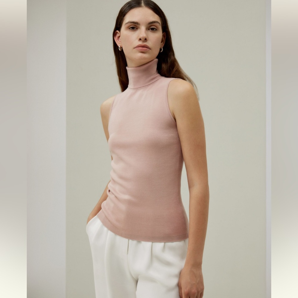 LILYSILK Soft Pink Sleeveless Top